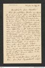 Nachlass Franz Steindachner, Brief von Carl T. E. Siebold an Franz Steindachner (29.05.1877), Inv.Nr. 478.04, Seite 1